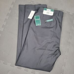 Lauren Ralph Lauren Total Comfort Trouser Black Mens 36x32 Dress Pant 100% Wool